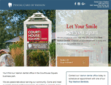 Tablet Screenshot of dentalcareofvashon.com